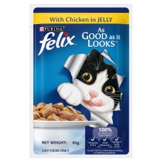 Purina Felix Cat Treats Chicken In Jelly 85 Gm